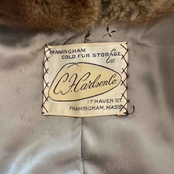 Brown Vintage Mink Stole - Picture 5 of 5